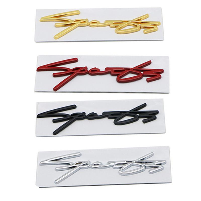 3D Metal SPORTS Logo Emblem Car Tail Trunk Sticker Badge Decal For All Cars