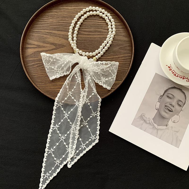 Новый ретро кружевной шелковый шарф длинный высококачественный универсальный декоративный ободок-лента многофункциональный шарф-обруч головной убор