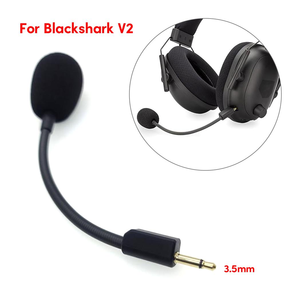 Detachable Microphone for Razer BlackShar V2/BlackSharV2 Pro Game Headset Mic with Cover Improved Gaming Experience