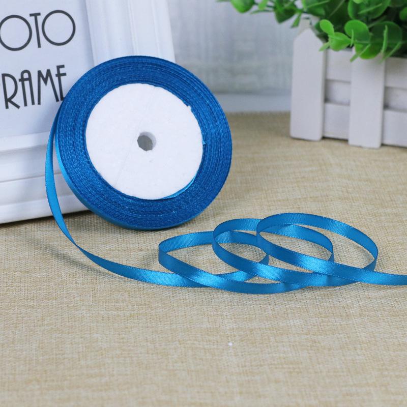 0.6см Белая атласная лента с розой для DIY украшения торта