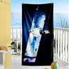 Football Player Action Beach Towel Soft Durable Quick-Dry Comfortable Lightweight Suitable for Swimming, Gym, Camping, Yoga Vacation