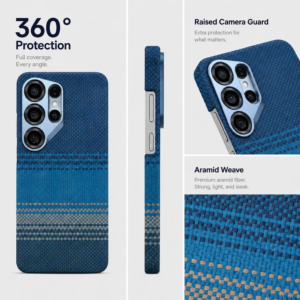 Real Kevlar Aramid Carbon Fiber Case For Samsung Galaxy S24 Ultra S25 Ultra MagSafe Magnetic Slim Luxury Protective Cover