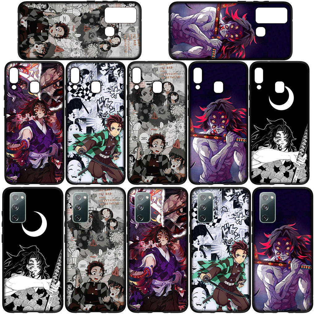 Чехол для телефона Samsung Galaxy S25 S24 S23 iPhone 16 15 Xiaomi Redmi Note 14 13 12 16E X Pro Max OPPO Moto Huawei Kokushibo Demon Slayer Tanjirou Cover
