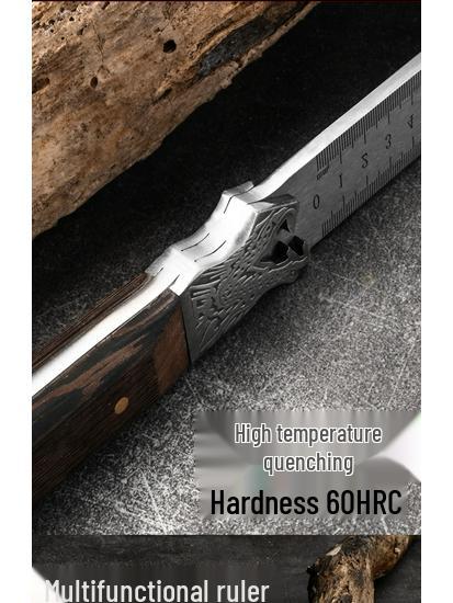 Многофункциональная закаленная нержавеющая стальная линейка 5 мм и инструмент для самообороны