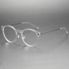Denmark Designer Ultralight 4.7g Titanium Eyeglass frames Men Women Vintage Round Optical Glasses Frames Computer Eyeglasses
