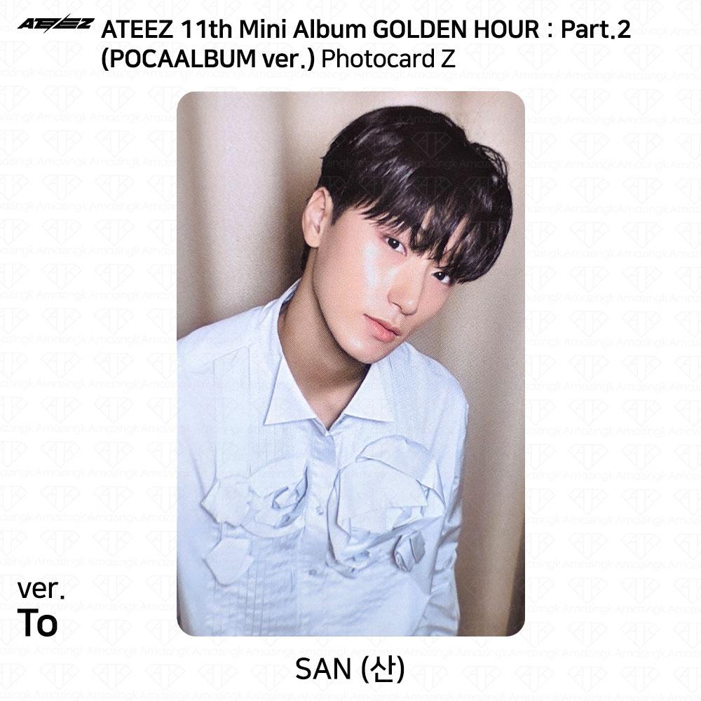 ATEEZ 11-й мини-альбом Golden Hour Часть 2 POCAALBUM Фотокарточка TO VER