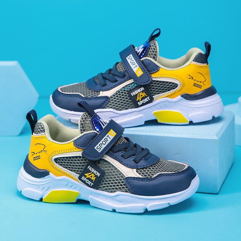 Boys Kids Running Shoes Mesh Breathable Lightweight Casual Sneakers 7-16 Years Old