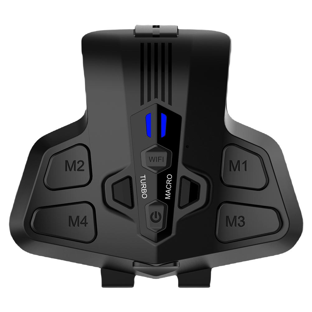 Программируемый комплект для переназначения кнопок на задней панели геймпада PS5 DualSense для ПК, задние кнопки с функцией турбо и макро, RGB накладки-лепестки на заднюю панель