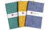 KOMESICHI Irodori Small Pattern Tenugui B Set of 33 X 90cm (Japanese Set) Uncut, 3,