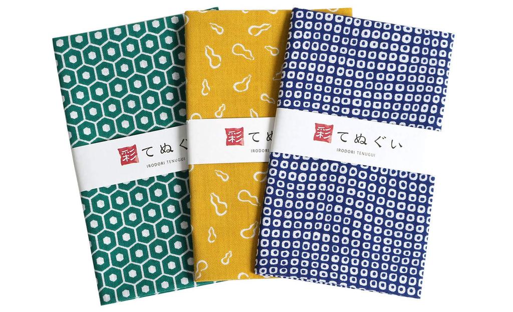 KOMESICHI Irodori Small Pattern Tenugui B Set of 33 X 90cm (Japanese Set) Uncut, 3,