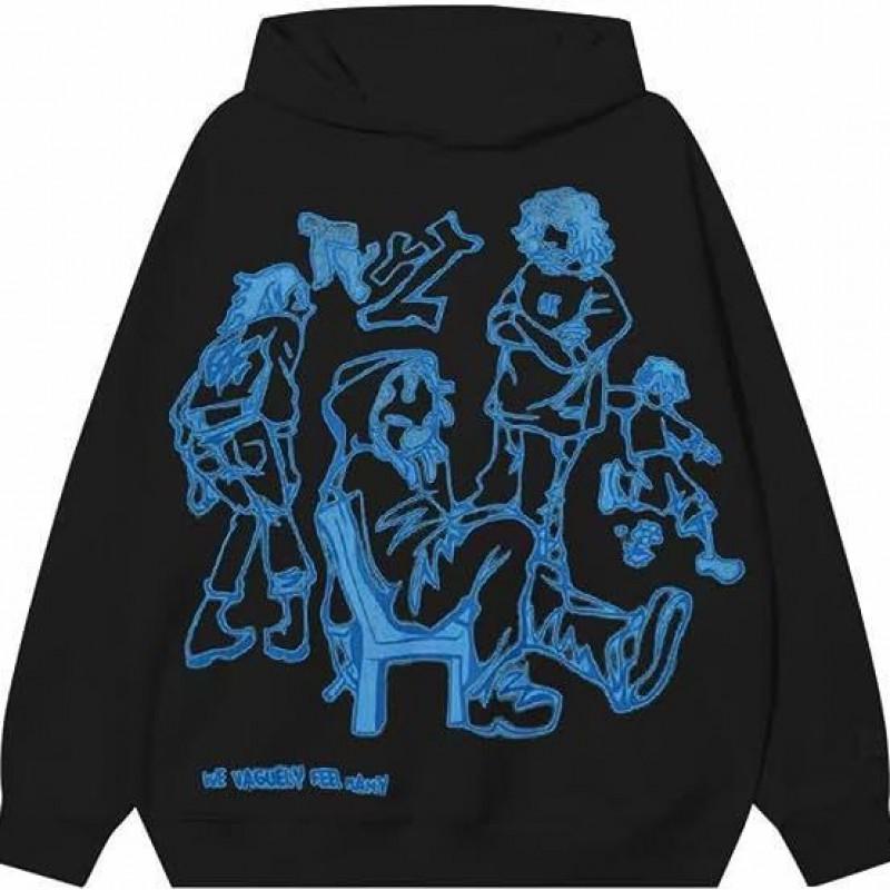 Hip Hop Graffiti Hoodie Loose Fit Long Sleeve Teens Couples Casual Streetwear