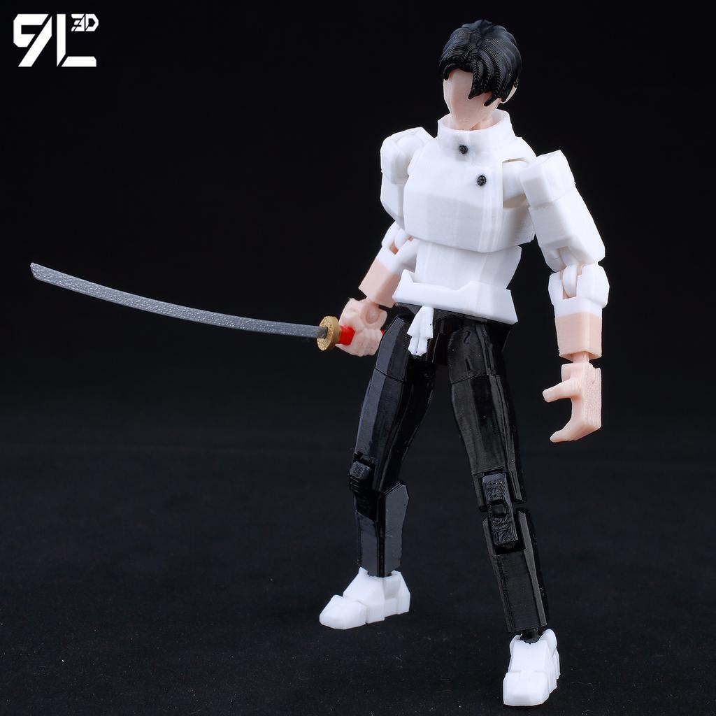 9L3D Lucky13 Jujutsu Kaisen Yuuta Rika 3D Printed Figures Set Multi-Jointed Poseable Anime Model Cursed Aura Effect Collectible