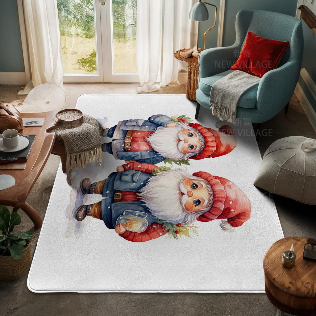 Ковер у входа в дом Домашний коврик у двери Гостиная Ванная Комната Ноги ванная комната Нескользящие коврики с водопоглощением для ванной Счастливого Рождества зима