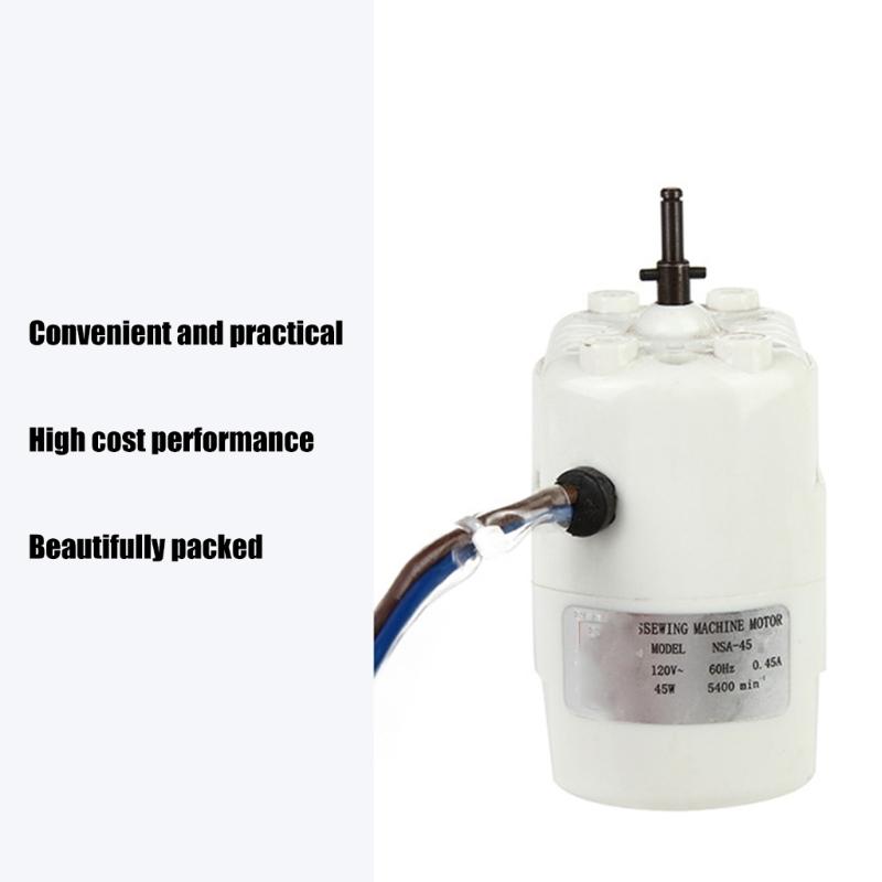 Двигатель швейной машины 120 В 5400 об/мин 5400 об/мин Электрический двигатель швейной машины Термостойкий для бытовой швейной машины