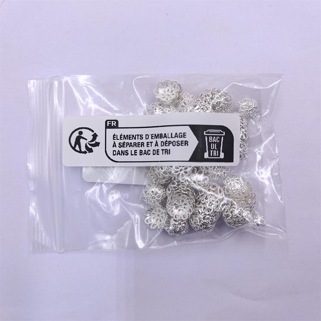 Accessories 200Pcs Hollow Flower Loose Beads 10MM Bead Caps DIY Founding Jewelry Findings Fashionable