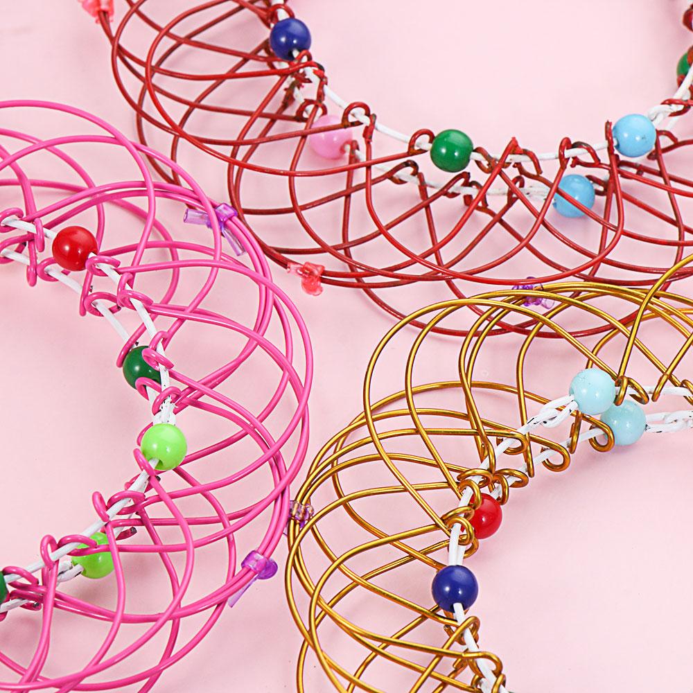 Меняет формы Волшебный Цветок Мандала Корзина для Цветов Волшебное Кольцо Игрушка Ручная Работа из Проволоки Креативные Игрушки для Пальцев