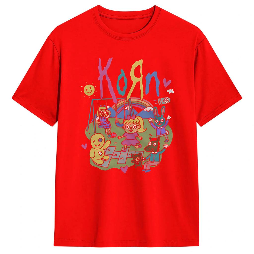 Unisexs NuMetal Band Korn Issues 2026 Music T Shirts Pure Cotton Clothing Funny Short Sleeve Crewneck Tees Birthday Gift TShirt