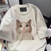 Женская футболка с коротким рукавом, летний свободный повседневный топ для пар для мужчин и женщин