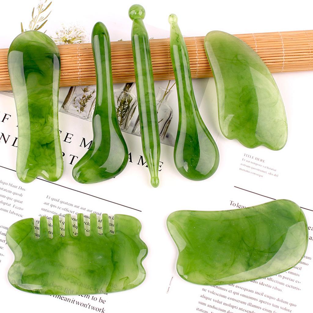 1/7pcs Resin Face Massage Tools Gua Sha Face Skin Care Massager Sticks Lotus Seedpod Shape Facial Lifting Dark Spots Care Tool