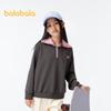 Зимняя синяя толстовка с воротником для девочек Balabala