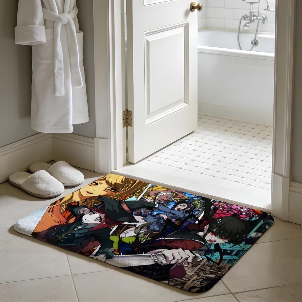 DDanganronpa Anime Game Floor Mat Soft Flannel Absorbent Mat Non-Slip Rug Home Bedroom Bathroom