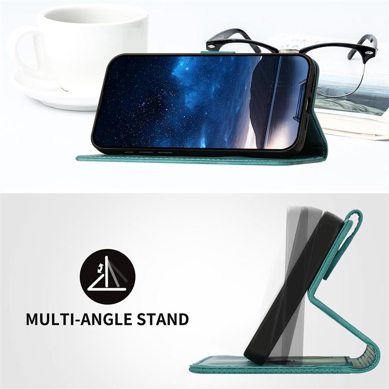 Кожаный чехол-кошелек для Samsung Galaxy Z Flip 3 4 5 6 Flip Case Stand Protective Cover