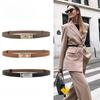 Ladies' Fine Leather Fashion Belt - High-Grade Cowhide, Versatile Waist Ornament for Dresses