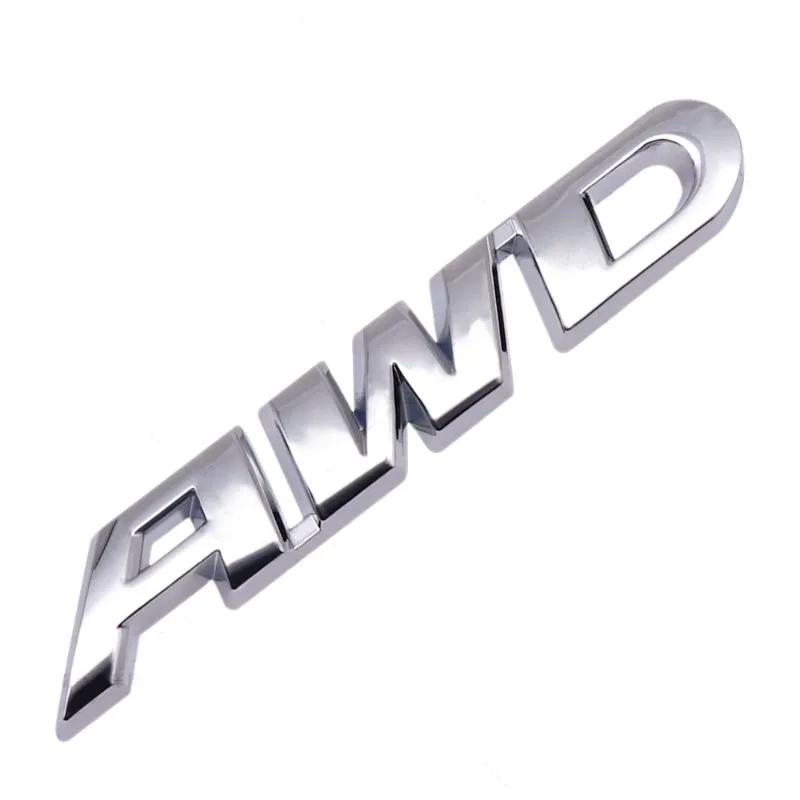 3D Металлический Логотип-Эмблема AWD Наклейка на Крыло Багажник Аксессуары Для Honda Civic CRV Subaru Mazda Toyota RAV4 Kia