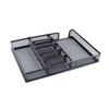 Desk Organizer Tray DIY Stable Prevent Slip Metal Mesh Desktop Storage Tray for Home School Office Supplies