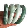 Light Green Floating Flower Guizhou Jadeite Bangle for Women