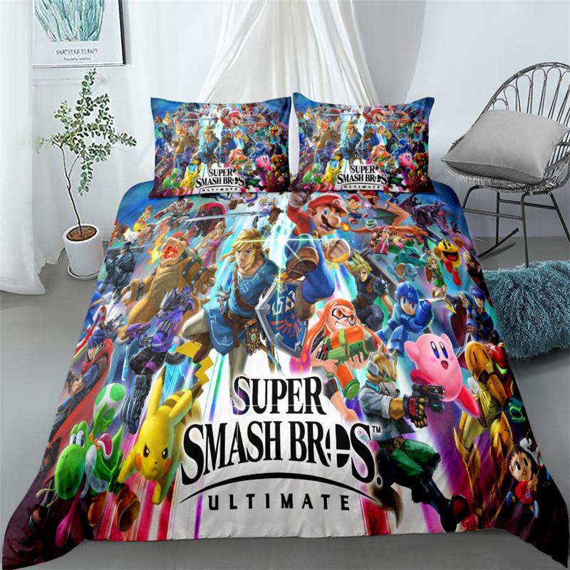 Комплект постельного белья Donkey Kong Switch Game Single Twin Double Queen King Cal King Size Комплект постельного белья