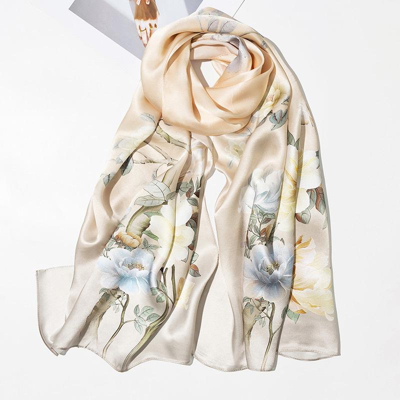 Shanghai Story Silk Scarf Girl Summer Thin Mulberry Silk Scarf Shawl Gift To Elderly Mother