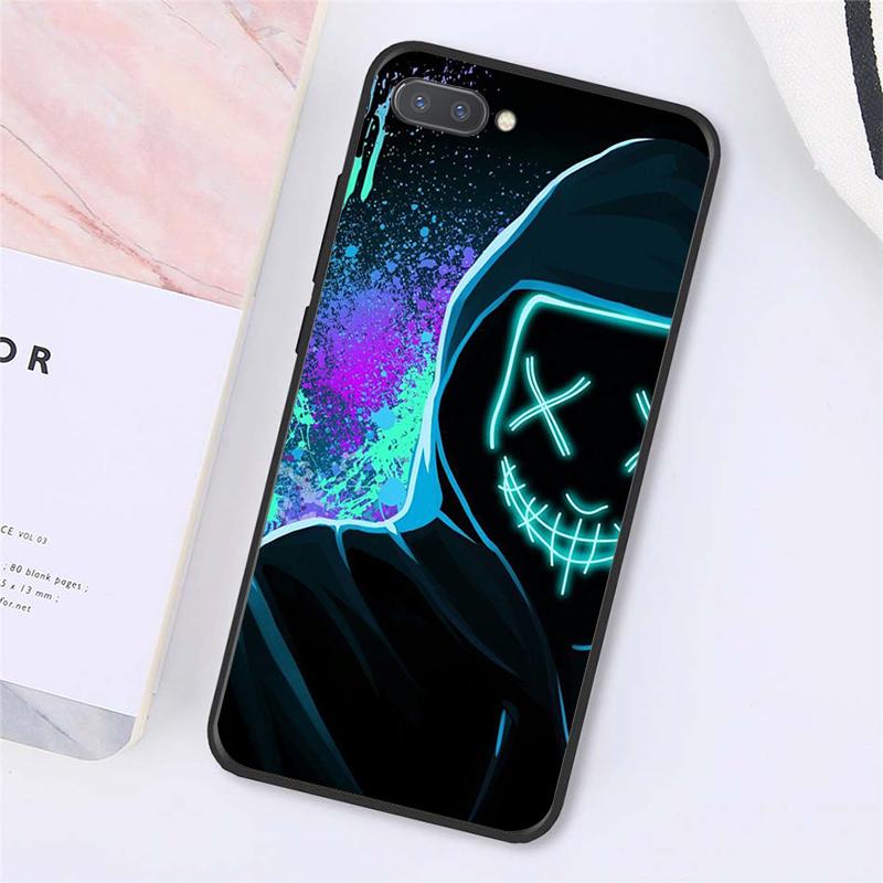 DJ Man Неоновая Маска Противогаз Мальчик Чехлы Для Телефонов Для Huawei Honor 7C 7A 8X 9X 8A 10i 20S 8C 8S 9A 9S 10X lite
