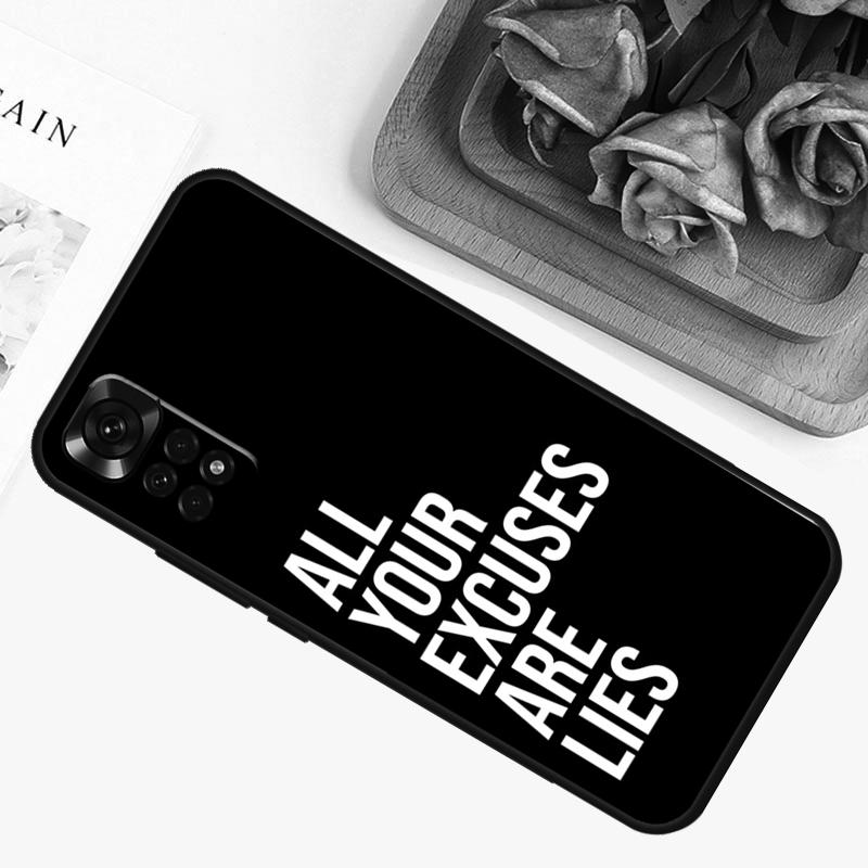 Motivational Gym Fitness Case For Xiaomi Redmi Note 9 10 11 12 13 14 Pro 9S 10S 11S 12S Redmi 14C 13C 10C 12C Cover