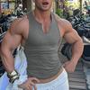 Men Summer V Neck Sleeveless CasualThin Gym Sport Tank Tops