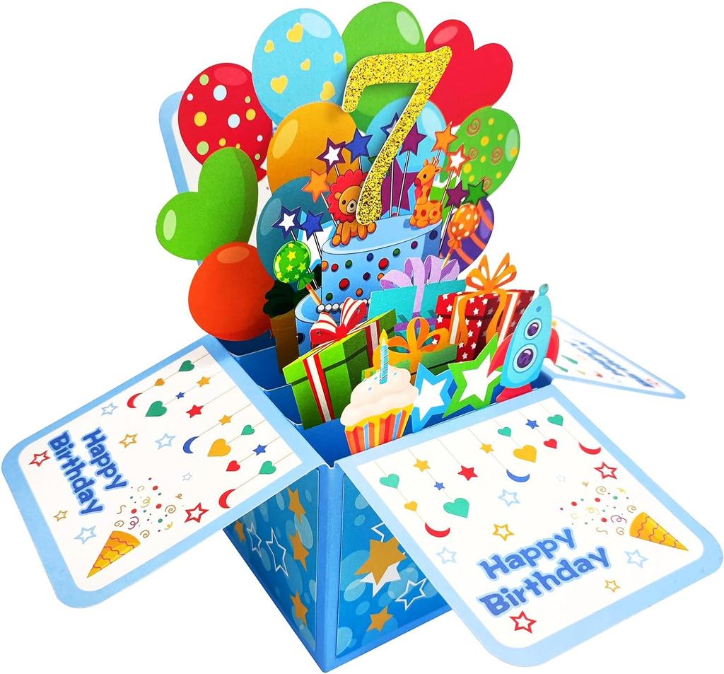 Всплывающая открытка на день рождения 3D-открытка на день рождения с конвертами и бирками для заметок, поздравительные открытки, подарки