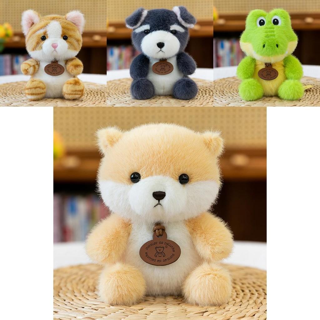 Yellow Duck Cat Elephant Crocodile Plush Animal Figures With Soft Pp Cotton Filling For Children Gift And Collection