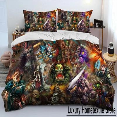3D-принт игровой мир Warcraft WOW комплект постельного белья пододеяльник постельный комплект пододеяльник наволочка одеяло king size queen размер для мальчиков взрослых