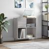 VidaXL Cabinet for Records Sonoma Grey 84.5x38x89 Cm Engineered Wood 831778