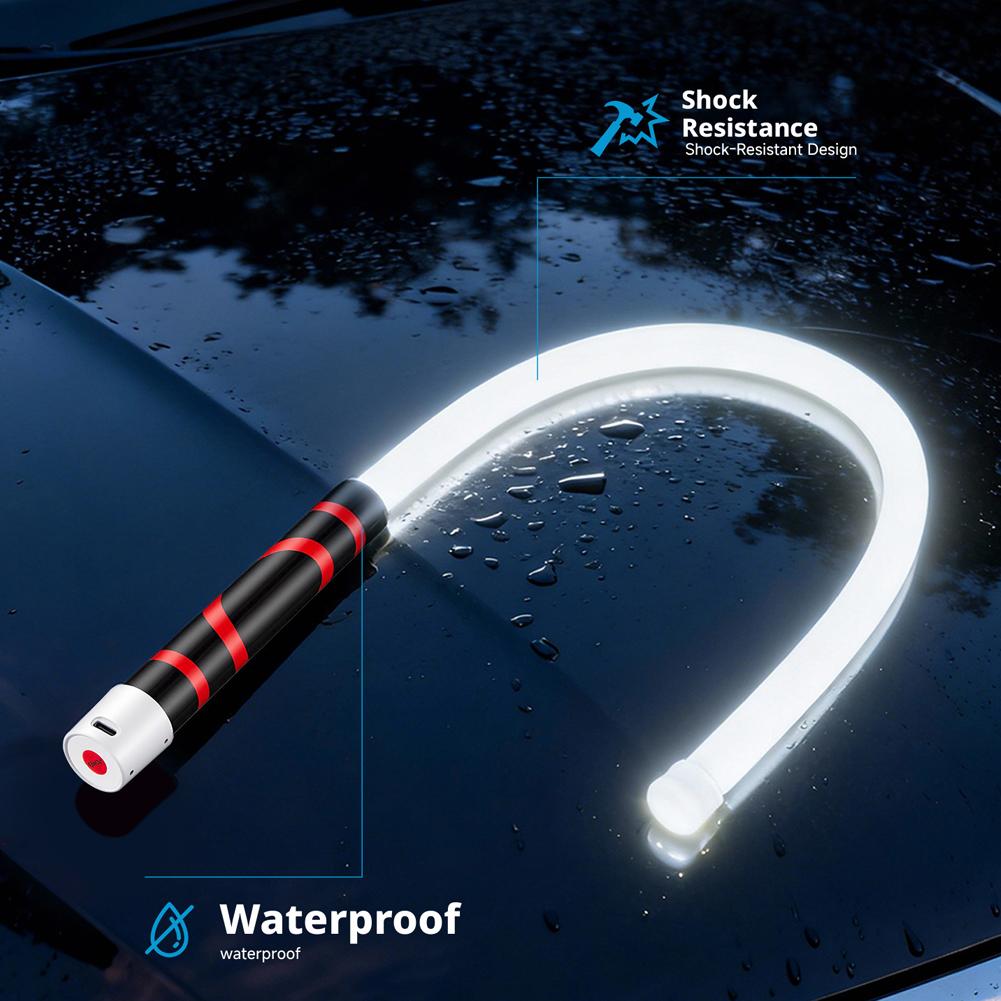 Flexible High Lumens LED Work Light for Auto Repair, 360° Bendable Silicone Inspection Lamp for Home Maintenance,Garage,Workshop