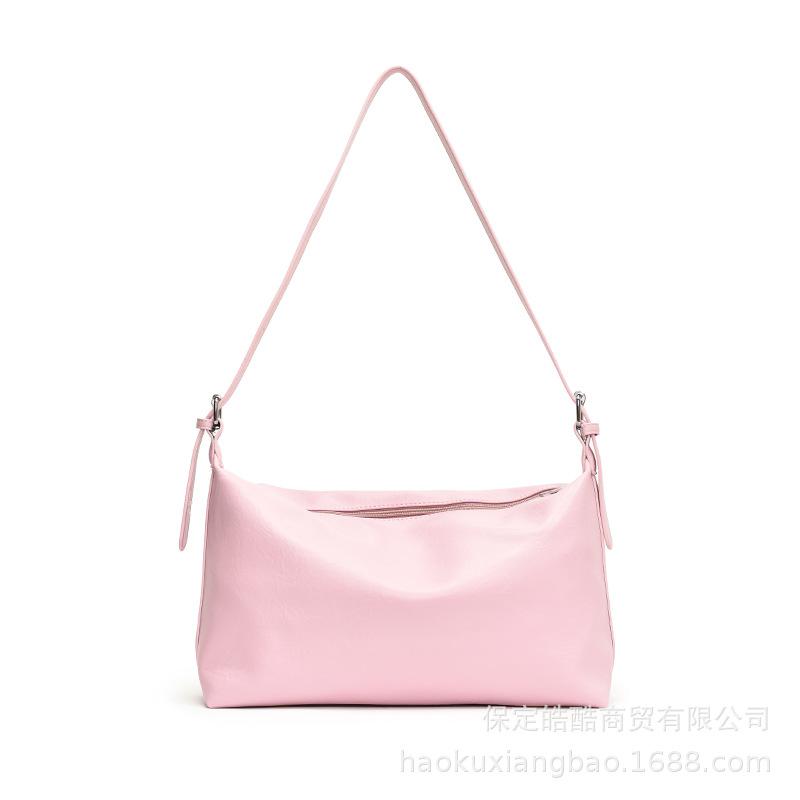 Популярная и модная в этом году корейская сумка-багет для женщин 2025 новая универсальная студенческая сумка-тоут на плечо большой вместимости