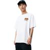 Converse T Shirts Men's White Crew Neck Moderate Straight Fit 10027639-A02