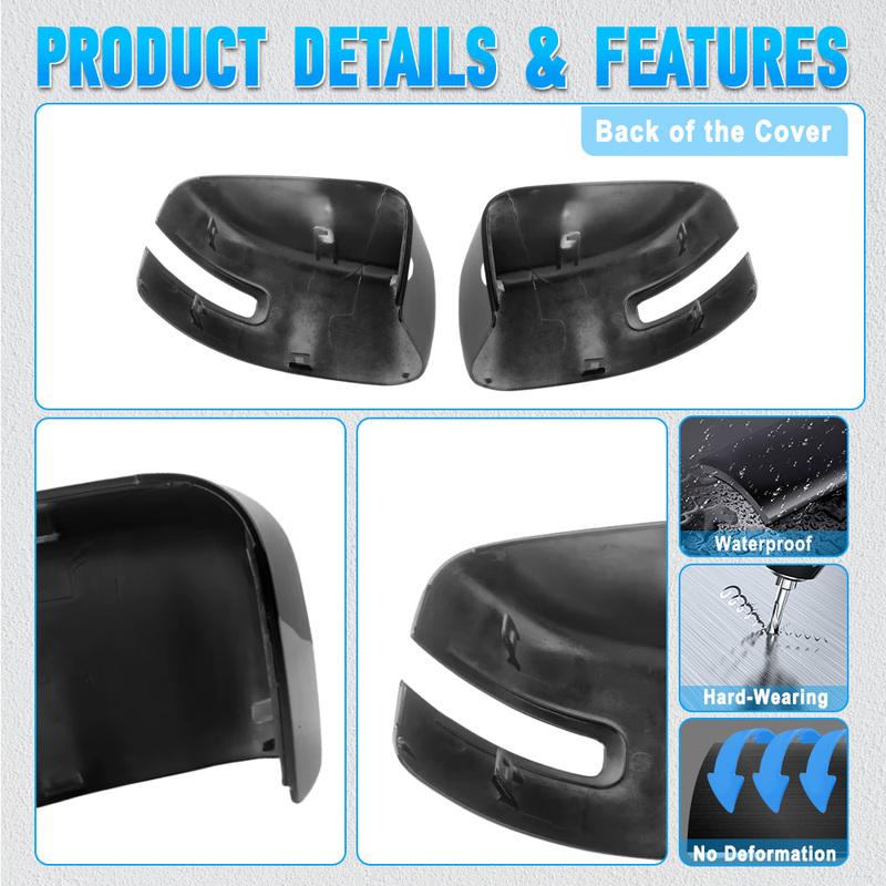 For Jeep Renegade 2016 2017 2018 Glossy Black Rearview Mirror Cover Side Door Mirror Caps 5VZ08TZZAA 5XA12TZZAA