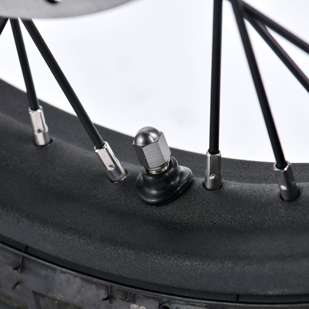 DIRTFREAK F7470 Air Valve Mud Guard, Black 2-Pack, Anti-puncture, Low Pressure Driving, Valve Root