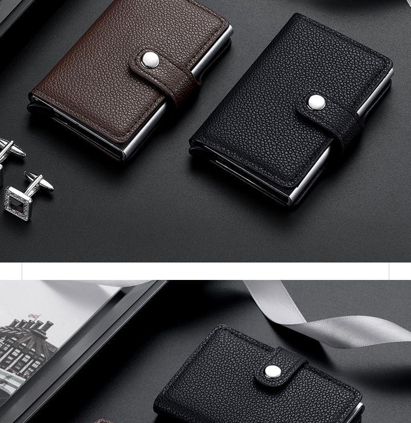 2025 мужской кожаный тонкий зажим для денег с передним карманом, тонкий новый держатель для кредитных карт, визитницы, Cardpackage