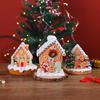 Gingerbread Man Christmas Snow House Figment, Atmosphere Decoration Scene Arrangement, Prop Figment