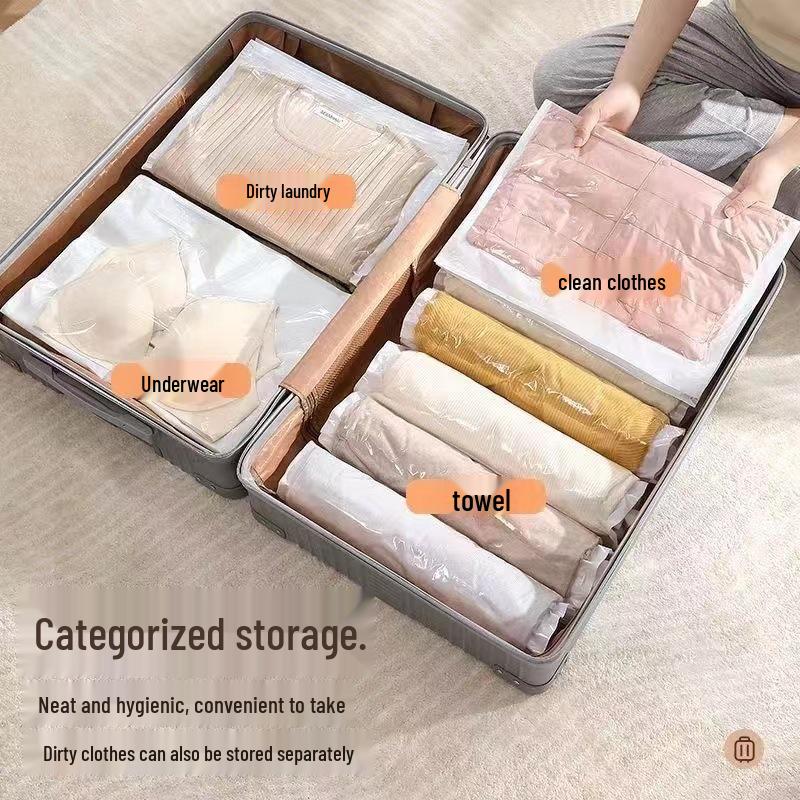 Новый пользователь 0.01: Ручная вакуумная компрессионная сумка для хранения одежды и путешествий