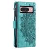 Style 006 For Google Pixel 10 Pro/Pixel 10 Wallet Case PU Leather Phone Cover Mandala Flower Pattern