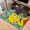Yellow Family Portrait Office Rug Chair Mat, Game Carpet, Suitable for Front Door, Bedroom, Living Room, Desk, Holiday Gift