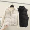 Осенне-зимняя новая короткая свободная и универсальная утолщенная жилетка из хлопка-пуховика